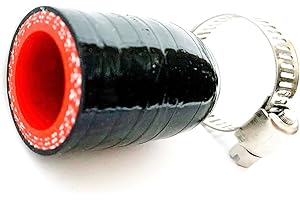 Bekelan 3/4" (19mm) Black High Temperature 3-ply Reinforced Silicone Coolant Cap With Clamp (Coolant/Water/Air. Turbo Bypass Valve/Vacuum/Throttle Body Water Port/Heater Core/Fix Leak)