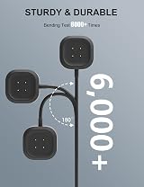 Bicmice USB Charger Cable for Fitbit Sense Versa 3/4 Magnetic Smartwatch Power view 5