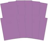 Hamelin A4 Exercise Books Purple Pack of 10 48 Pages 8 mm Ruled Margin