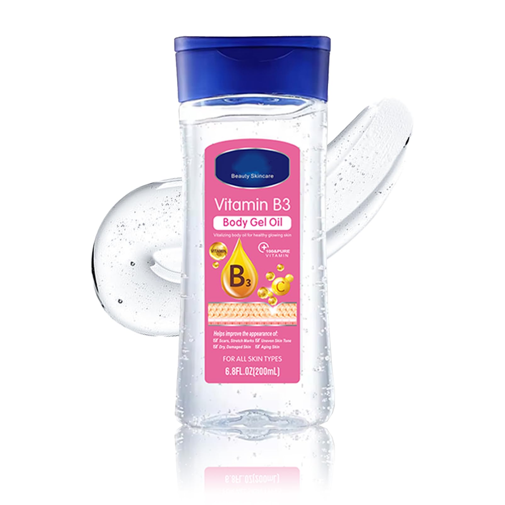 B3 Body Oil Gel- Body Oil For Women- Moisturising for Hydrating SkinCare- Vitamin E For Dry Skin- Skin Care For Repairing Dry，Anti Winkle& Firming- Moisturiser For Oily Skin