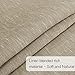 H.VERSAILTEX Natural Linen Door Curtain Panel Sheer French Door Curtain Panel, Premium Linen Home Decorative Panels with Adjustable Tie-Back, Easy Care - 25