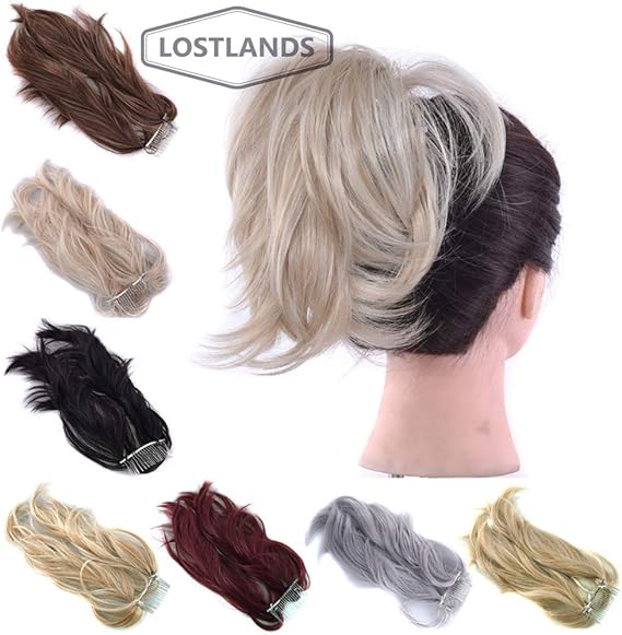 Amazon Lostlands ポニーテールウィッグ レディース エクステ ウィッグ ポニーテール ショート カール ゆるふわ かわいい ポイントウィッグ 部分ウィッグ つけ毛 かつら 耐熱 取り付け簡単 10色選べ 1b ポイントウィッグ 通販