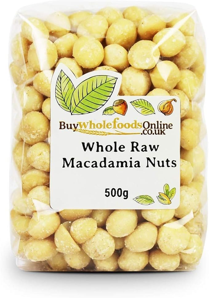 Buy Whole Foods Online Macadamia Nuts Whole Raw 500 g Amazon.co.uk Grocery