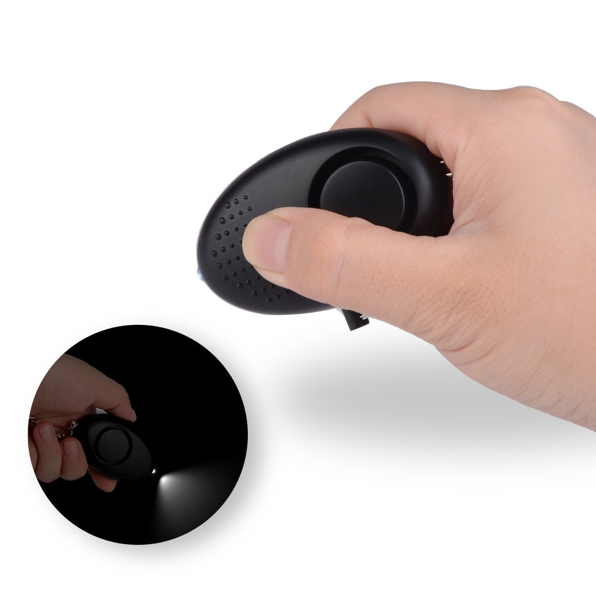 Bumlon Emergency Personal Alarm Keychain130DB Safety Defense Security with LED Flashlight for Students Women Kids Girls Elderly