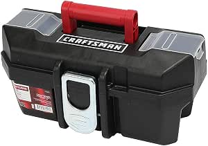 Amazon.com: Craftsman Caja de herramientas con bandeja de 13.0 in,  negro/rojo : Todo lo demás