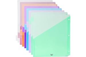 Mr. Pen- Binder Dividers with Pockets and Tabs, 8 Pack, Dividers for 3 Ring Binder with Pockets