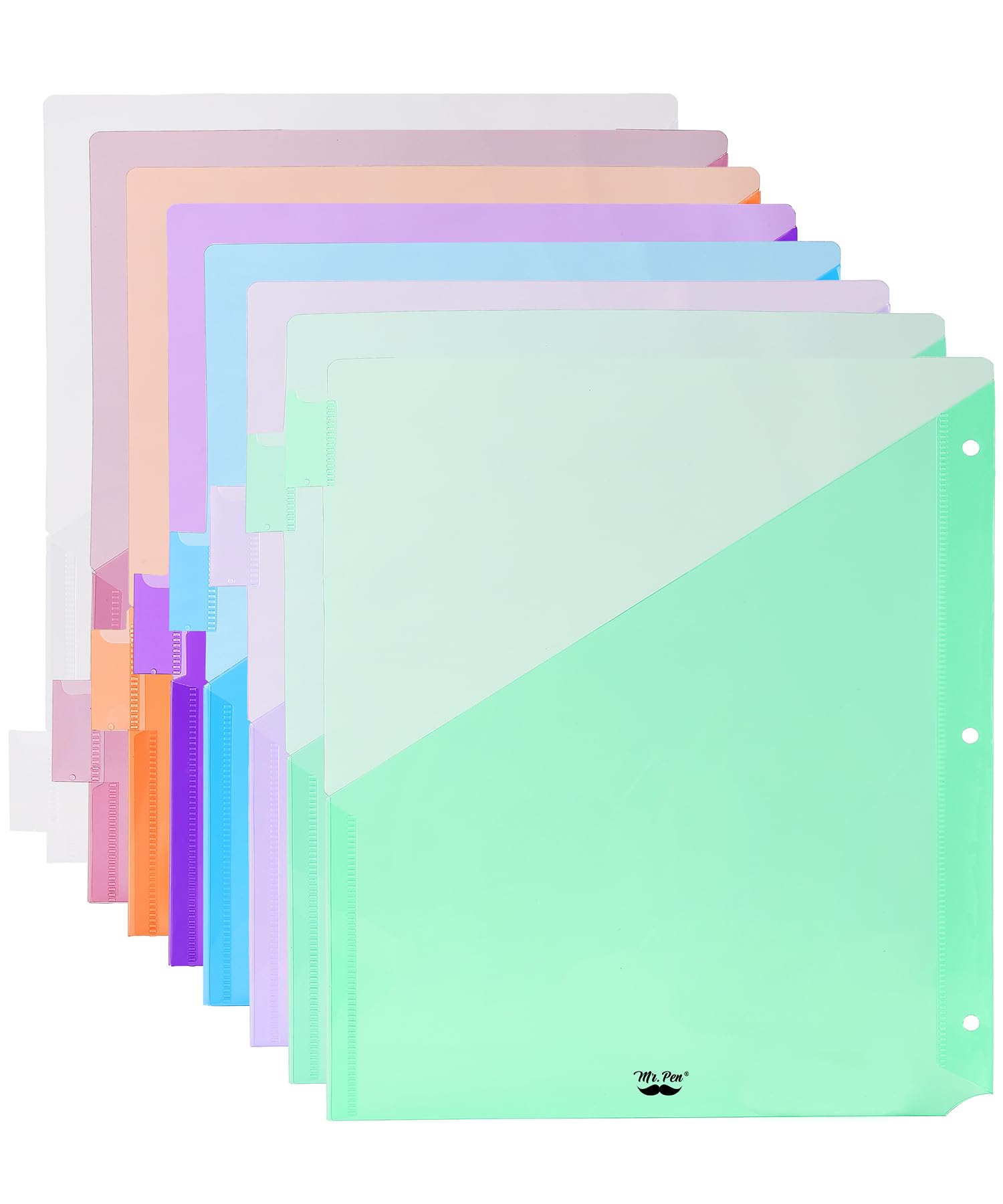 Photo 1 of Mr. Pen- Binder Dividers with Pockets and Tabs, 1 Set, 8 Tabs/Set, Colorful, 3 Ring Binder Dividers with Tabs and Pockets on Both Sides