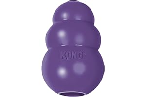 KONG Senior - Dog Toy with Gentle, Natural Rubber - Durable Dog Toy for Older Dogs - Use Treats with Stuffable Chew Toy - Treat Toy for Chewing & Fetching - for Small Dogs