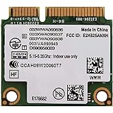 2.4G/ 5G Dual Band Wireless, 300Mbps AC 802.11 A/B/H/G/N Half Height Mini PCI-E WiFi Network Card for Intel 6250 WiMax Compat
