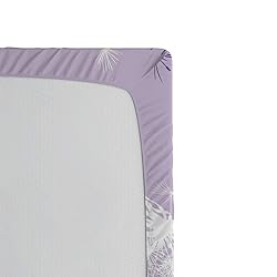Ambesonne Dandelion Fitted Sheet, Purple Maroon