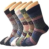 Pack of 5 Womens Thick Knit Warm Casual Wool Crew Winter Socks