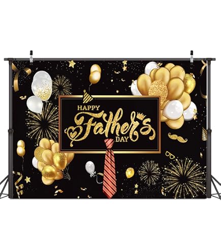 Vatertags-Hintergrund „Happy Father's Day“ – 2,1×1,5 M, Aus Vinyl, Blau Mit Schriftzug, Für Fotos, Parties & Deko