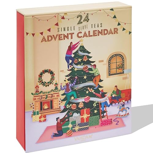Limited Edition - Advent Calendar 2025 Tea Bags | 24 Unique Flavors - Luxury Holiday Tea Gift Box | Christmas Advent Calendar 2025 for Adults | Advent Calendar 2025 Adult Women and Men | VAHDAM