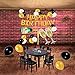 UTOPP Happy Birthday Letter Party Balloons Banner, Gold Decoration Party Supplies Champagne Bottle Goblet Big Foil Mylar Foil Balloons Thick Latex Balloons Gold Black White for Party Decoration