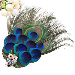 Piokio 100 pcs Natural Peacock Feathers in Bulk