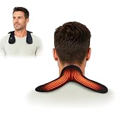Cordless Electric Heating Pad for Neck &amp; Shoulder, 5000mAh Rechargeable Neck Heating Pad with 3 Heat Levels 3 Time Settings, Portable Small Thin Mini Heated Neck Wrap (Black)