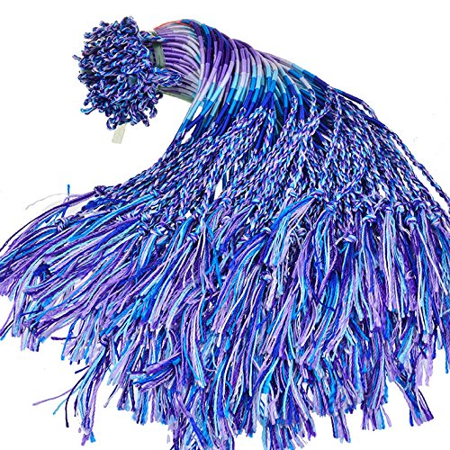 50pcs Wholesae BULK Jewelry lots Colorful Braid Friendship Cords Strand Bracelet