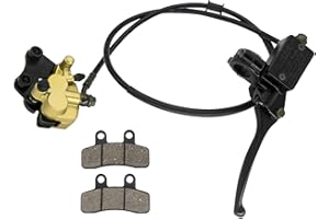 VECKYJL Front Disc Brake Master Cylinder Caliper Assembly for 50cc 70cc 90cc 110cc 125cc Chinese ATV Dirt Bike Pit Bike Quad (with Brake Pad)