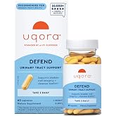 Uqora Defend, Urinary Tract Support, 60 Capsules | Urinary Tract Health Supplement, Cleanse Biofilm** with D-Mannose, Green Tea Extract, Turmeric Extract, and More, Gluten-Free