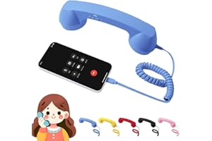 Retro Phone Handset, Bluetooth Retro Phone Handset, Type-C Retro Telephone Wired Handsets Style Landline Handle Receiver for 