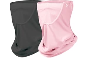 ProudDemon Ice Silk Neck Gaiter for Men Women, UPF 50+ Cooling Face Cover Scarf, Breathable & Lightweight Sun Protection