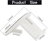Vibbang Adhesive Hat Holder 10 Pack Wall Mount No Drilling White Hat Rack view 5