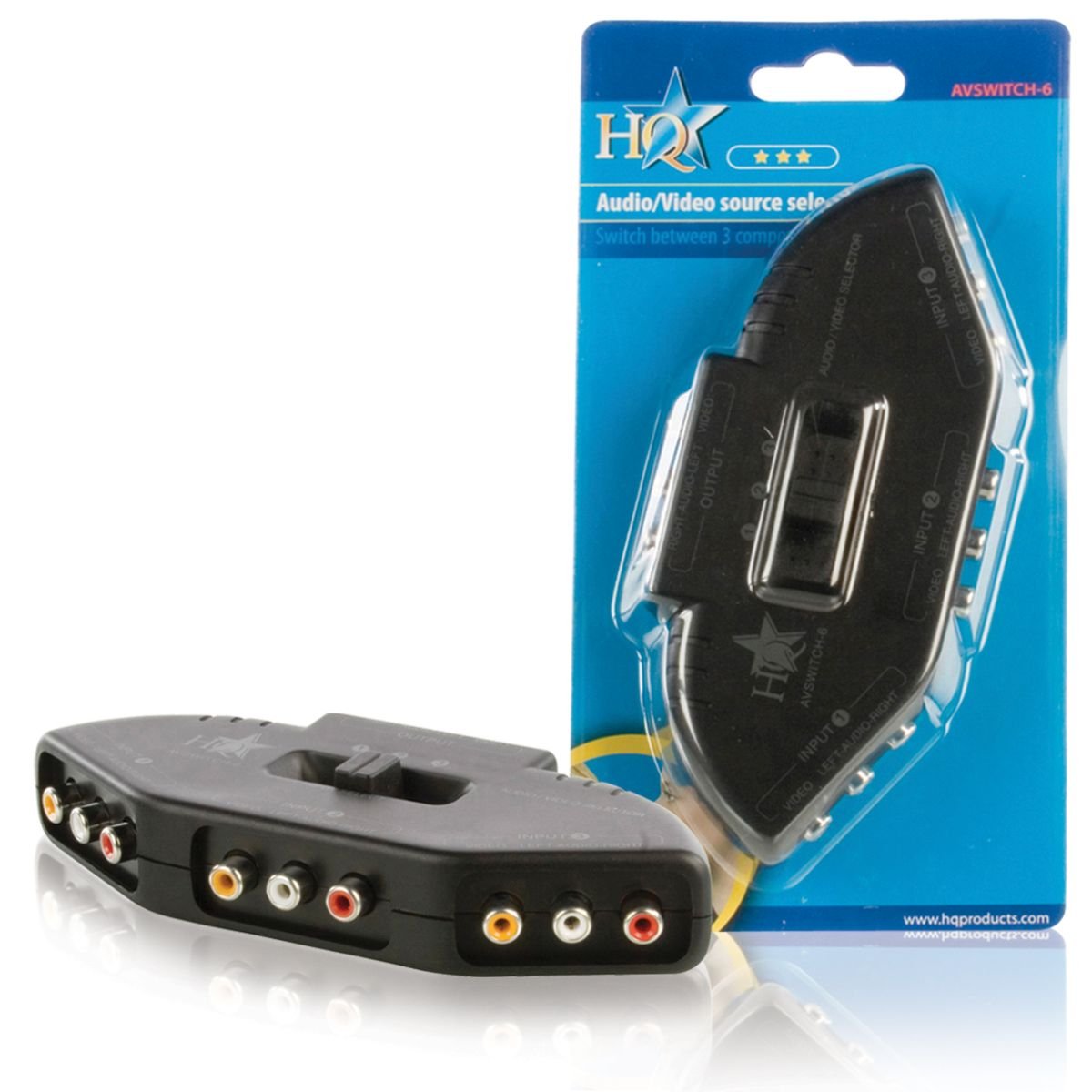 HQ 3-Way Composite Audio Video Selector