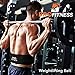 Squat Belt for Men & Women | Improve Your Powerlifting Form & Technique | Heavy Duty Pro Leather Belt with Adjustable Buckle (Black/White, Large)