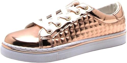 qupid rose gold sneakers