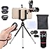 Apexel 5 in 1 Camera Lens Kit - Telephoto + Fisheye + Wide Angle & Macro + Wireless Shutter with Mini Tripod + Phone Holder for iPhone X/8/7/6/6s Plus Samsung Galaxy S8/S7 Plus Andriod Phone
