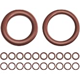 Langina 20PCS 3/8" Viton O Rings,ID 9.2x2.4mm and ID 10x2mm | High Temperature and pressure FKM O-Ring,Power Pressure Sealing Washer Kit for 1/4" Quick Coupler,Hydraulic O rings