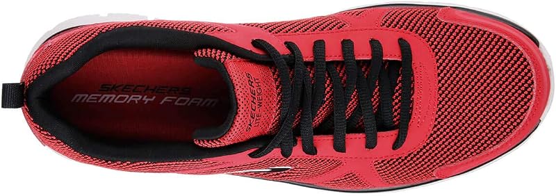 Track Bucolo, Ténis de corrida masculinos, vermelhos (couro vermelho/malha preta/acabamento, 42 EU