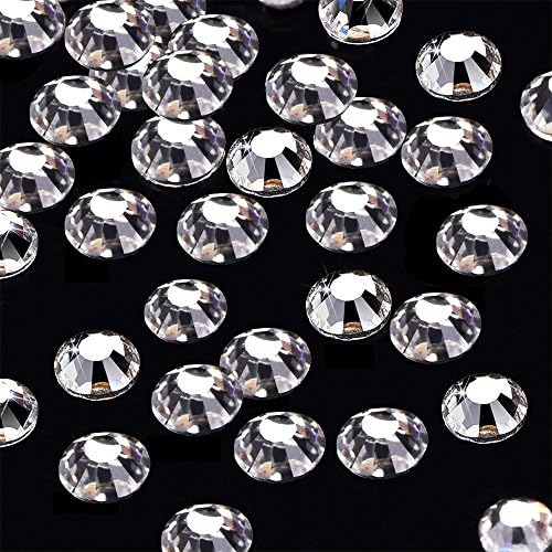 1440pcs/lot SS5(1.8mm) Clear Crystal Flat Back Brilliant Round Rhinestones Glass Stones Glitter Gems (SS5, Clear)