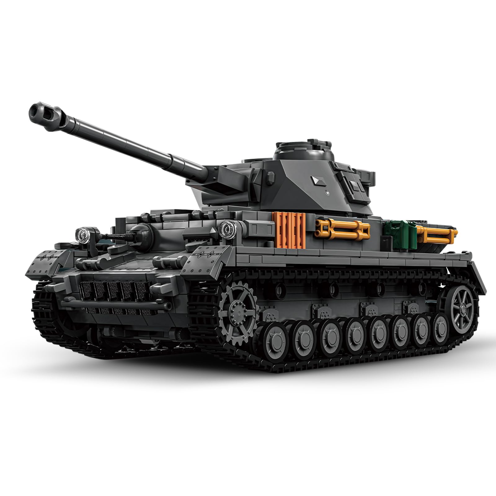 Photo 1 of 1:28 Panzer-? Medium Tank F2 Building Blocks Set for Adults, Compatible with Lego Military Tank, WW2 Vehicle Toys Historical Collection Model for Army Fans, Gifts for Teens Kids Boys 8-14 (1419 PCS)