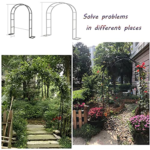 LZPQ Gartenbogen Gartenlaube, Rosenbogen, Rankhilfe, Für Outdoor Außenbereich, Garten, Rasen, Hinterhof, Wetterfest… – Bild 7