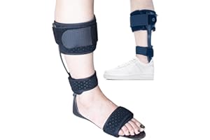DouHeal AFO Foot Drop Brace, Comfortable, Perfect Posture, Medical Drop Foot Brace for Walking, Foot Drop Orthotic Brace for Men & Women(XL, Right)