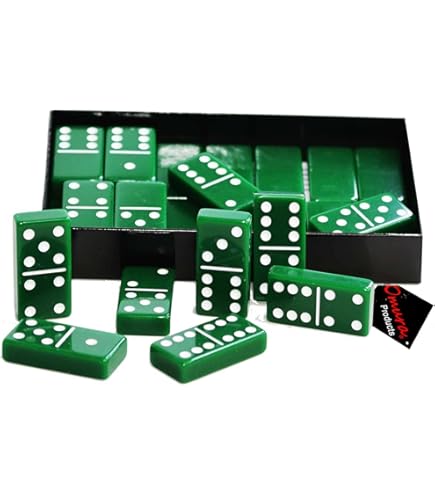 Amazon.com: OMURA Games | Acrylic Double 6 Jumbo Dominoes Set