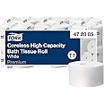 Tork Coreless High-Capacity Toilet Paper Roll White T7, Premium, 2-ply, 12 x 750 sheets, 472885