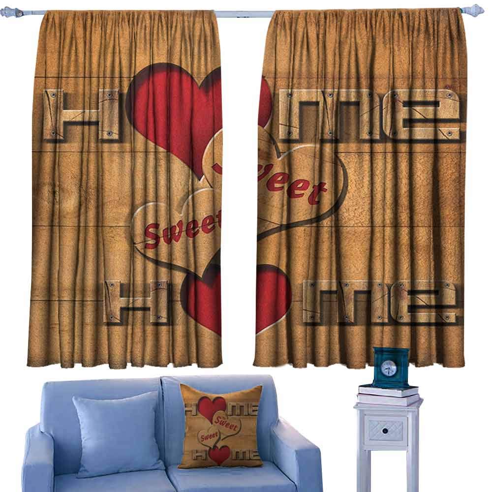 Amazon Com Paradisedecor Home Sweet Home Indo Panes Drapes Words