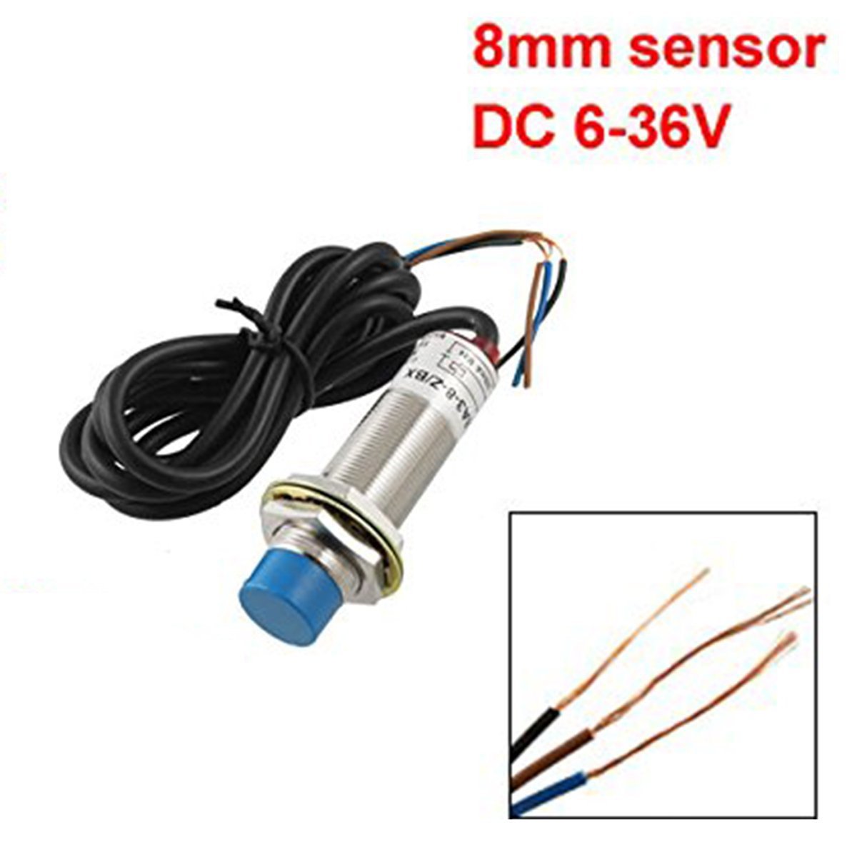 Saim LJ18 A3 - 8-Z/BX DC6 - 36 V 8 mm Tubular inductiva Sensor de proximidad Interruptor Detector NPN: Amazon.es: Amazon.es