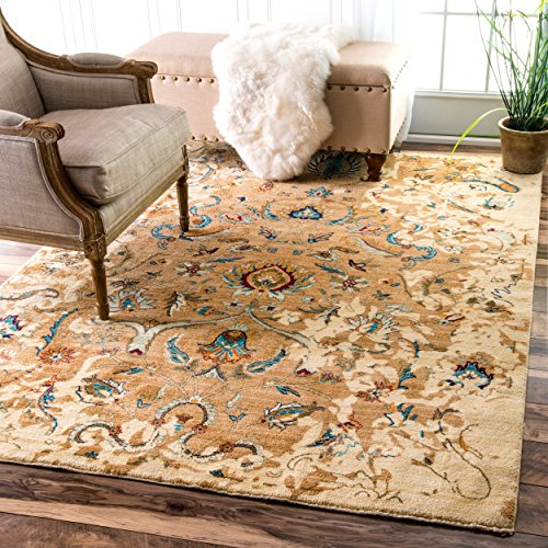 Vintage Medallion Elmer Beige Area Rug