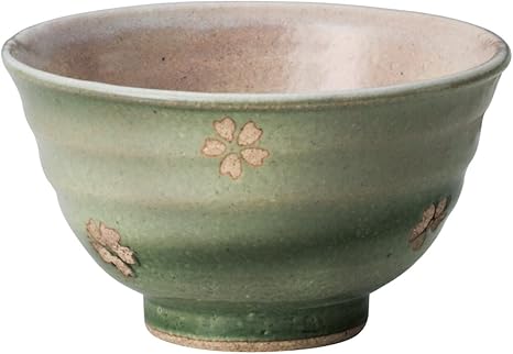 Amazon 山下工芸 飯碗 グリーン F12 6 8cm 春うららグリーン新茶碗 飯碗 オンライン通販