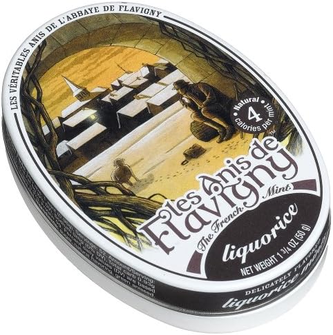 Licorice Candy in Oval Tin