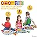 ETI Toys, 368 Piece Lace and Pegs with Board. Design Whale, House, Ship, Bridge, Elephant and More. 100 Percent Safe, Creative Skills Development. Gift, Toy for 3, 4, 5 Year Old Boys and Girls