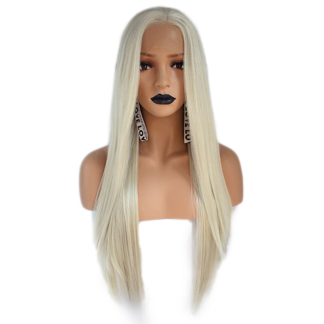 Amazon Com Anogol Hair Cap Light Platinum Blonde Color Straight