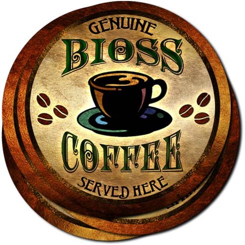 Bioss Coffee Neoprene Rubber Drink Coasters - Set of 4