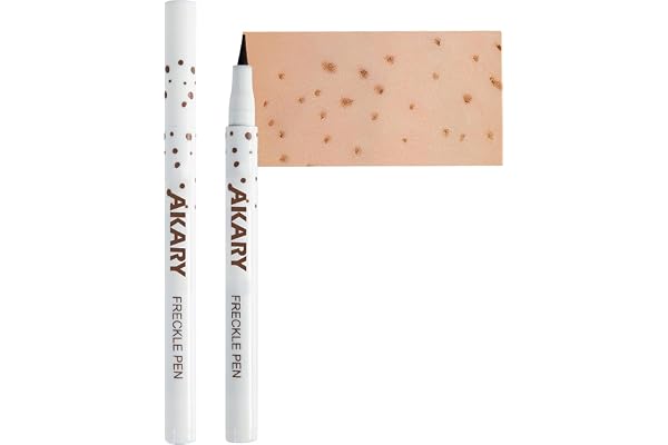 AKARY Freckle Pen Professional Lifelike Face Concealer Point Out Natural Waterproof Longlasting Soft Artificial Freckles Fine