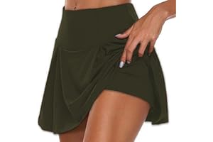 LTTVQM Women's Tennis Skirts High Waist Mini Summer Sports Running Pickleball Golf Athletic Skorts Skirts with Shorts