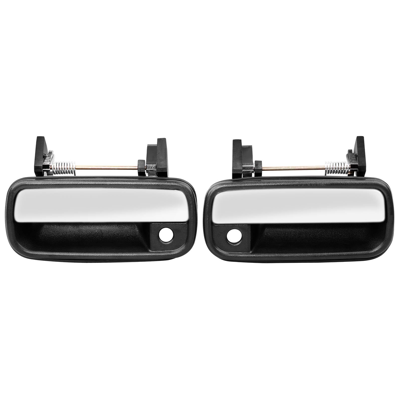 Photo 1 of Gledewen 2PCS Exterior Door Handle Front Rear Driver Side, Outside Right Passenger Handle with Chrome Lever, Compatible with 1989-1995 Toyota Pickup, 90-95 4Runner, Replaces# 6922089111 6921089111