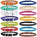 CollarDirect Rolled Leather Dog Collar, Soft Padded Round Puppy Collar, Handmade Genuine Leather Collar Dog Small Large Cat Collars 13 Colors (8-11 Inch, Pink Textured)